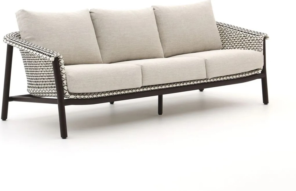 Loungebank Tuin Zavelli  | Aluminium | 3 personen | Tuinbank Beige | 240cm | Incl. kussens | Kees Smit Tuinmeubelen