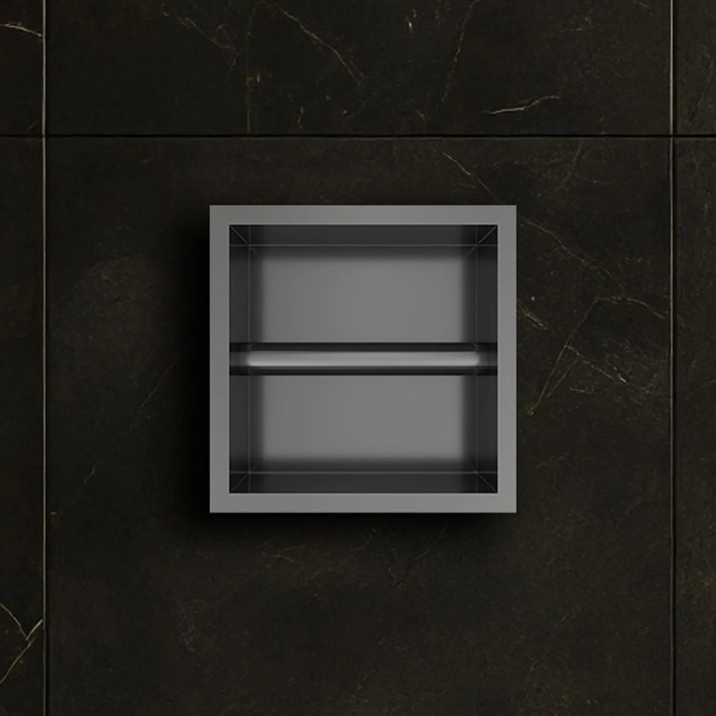 Hotbath &More inbouw toiletrolhouder gunmetal geborsteld PVD