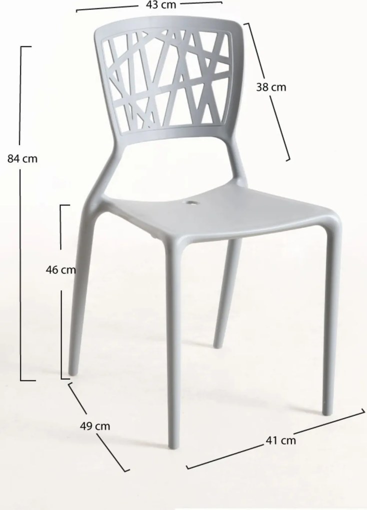 Set 4 Delta Stoelen