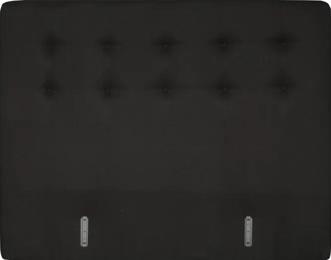 Boxspring hoofdbord | stof Inari zwart 100 | 180 cm geknoopt