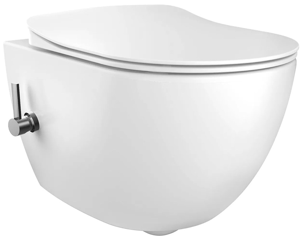 SaniGoods Bidet toilet met warm en koudwater sproeier randloos zonder zitting