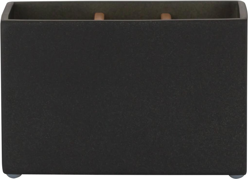 Cura Tandenborstelhouder 5x11,5x7,8 cm Zwart