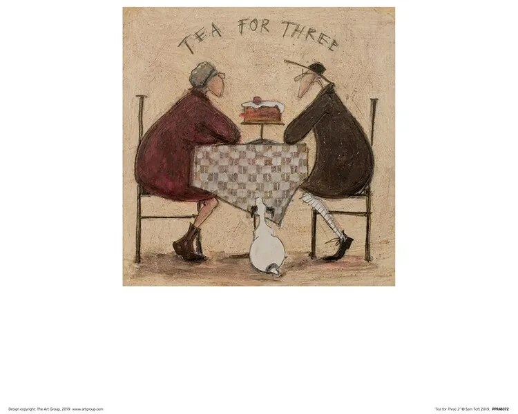 Kunstdruk Sam Toft - Tea for Three II