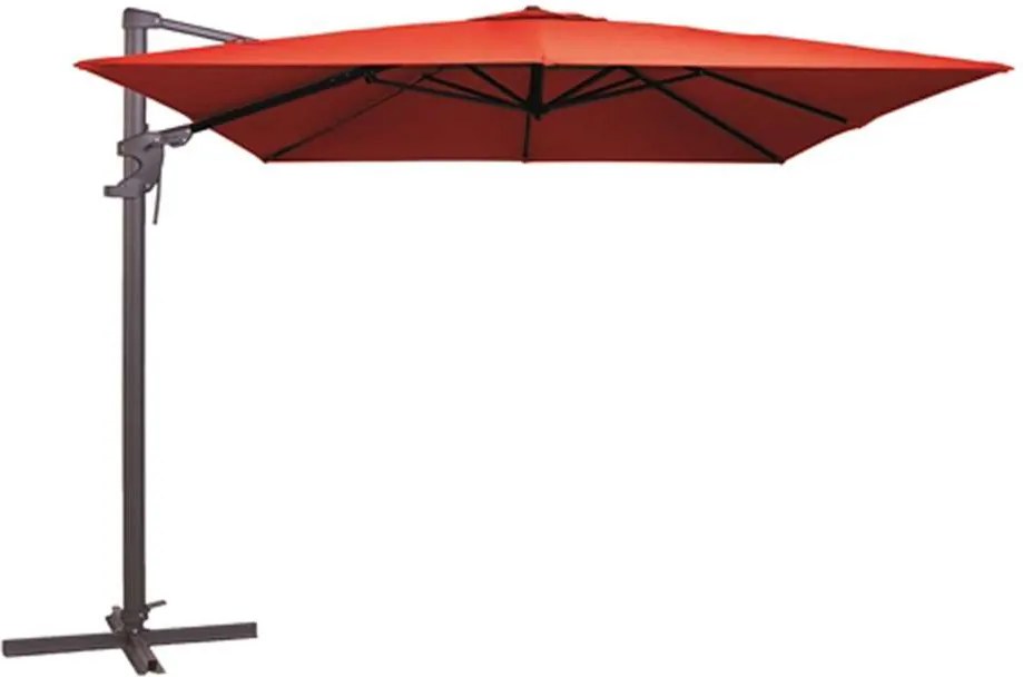 Madison parasol Monaco - rood - 300x300 cm - Leen Bakker