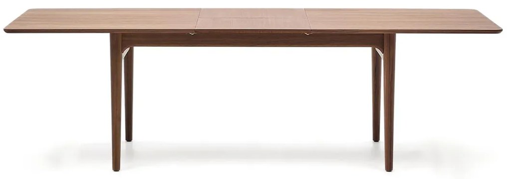 Kave Home Elan Walnoot Eettafel Uitschuifbaar Retro - 200 X 100cm.