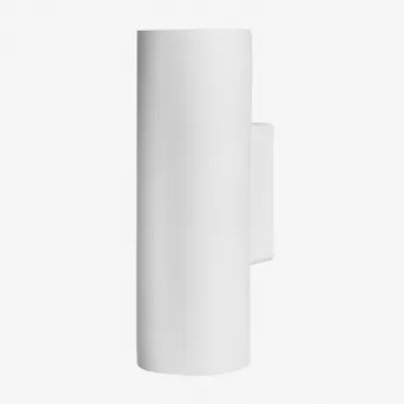 Buitenmuurlamp In Cement Curonisy Wit - Sklum