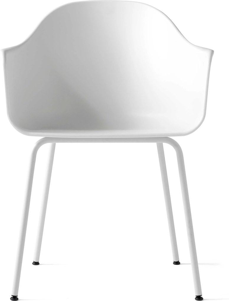 Menu Harbour Chair stoel wit met onderstel lichtgrijs staal