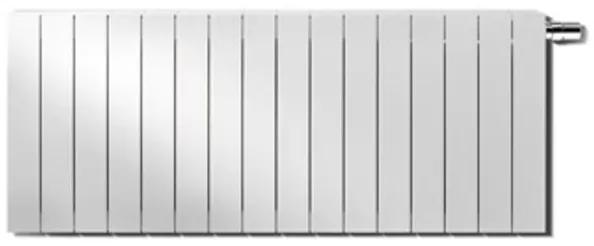 Vasco Zaros H100 designradiator aluminium horizontaal 1400x450mm 1391W aansluiting 2367 wit structuur 112450450140023670600-0000