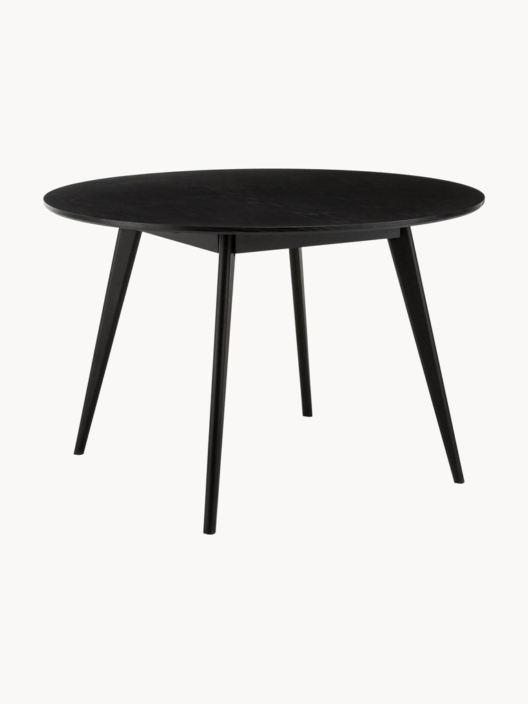 Ronde eettafel Yumi van rubberhout, Ø 115 cm