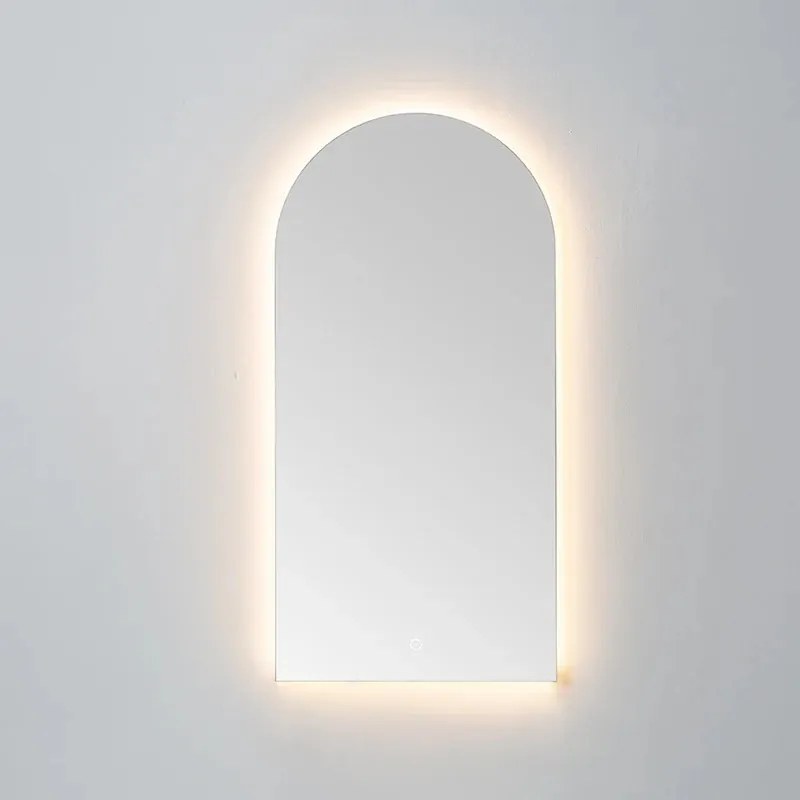 Lambini Designs Lanta boogspiegel met dimbare LED-verlichting 50x100cm
