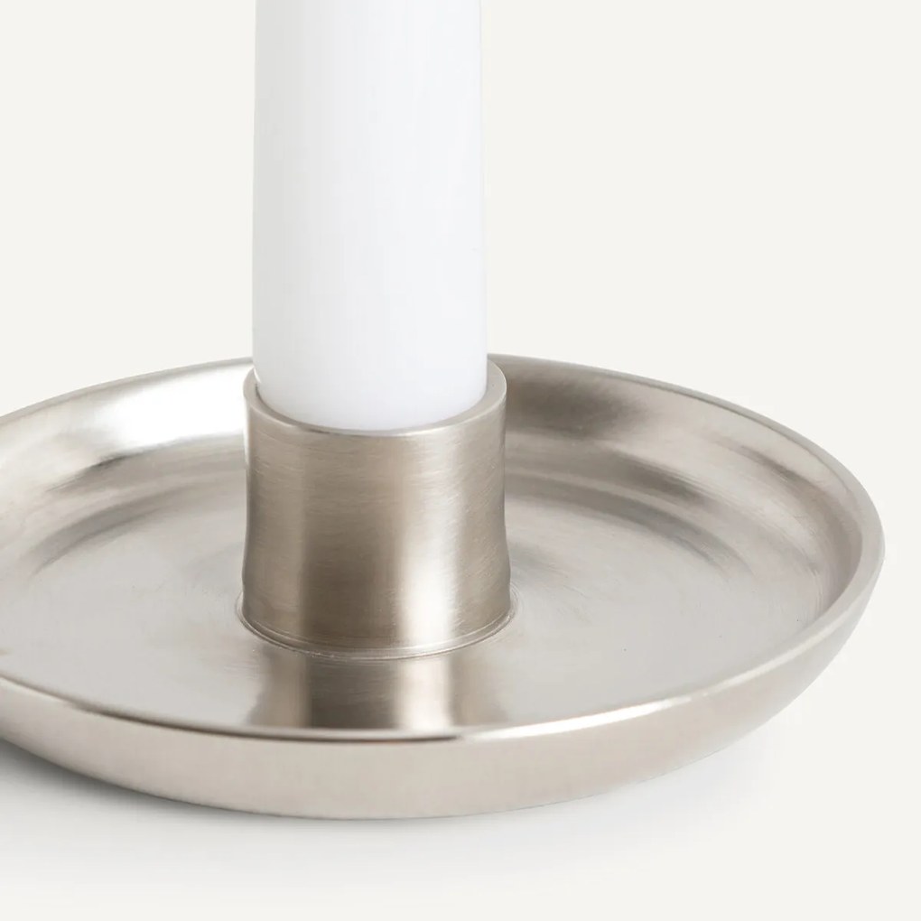 Ronde kandelaar in aluminium, Vela