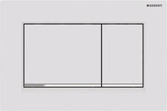 Geberit Sigma30 bedieningplaat met dualflush frontbediening voor toilet 24.6x16.4cm wit mat 115883jt1