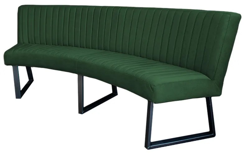 Eetkamerbank - Hengelo - geschikt voor ovale tafel 240 cm - stof Element groen 12