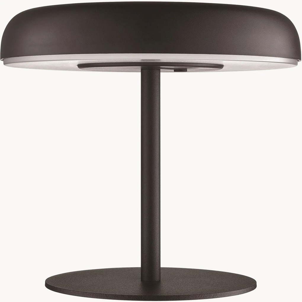 Kleine solar LED tafellamp Elmer, dimbaar
