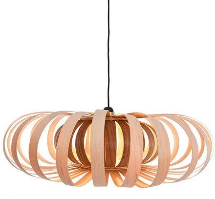 LJ Lamps Phi Pendant hanglamp- Hout - Design - Ovaal - Ovalen - Bloemvorm - Scnadinavisch