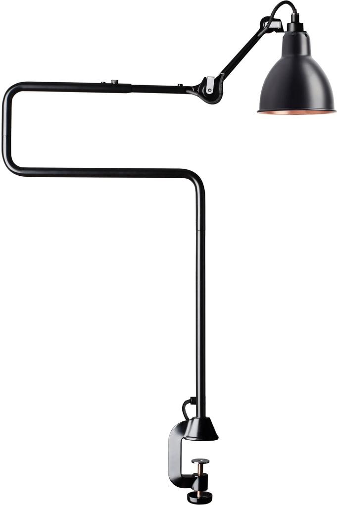 DCW éditions Lampe Gras N211 bureaulamp met tafelklem Koper/zwart