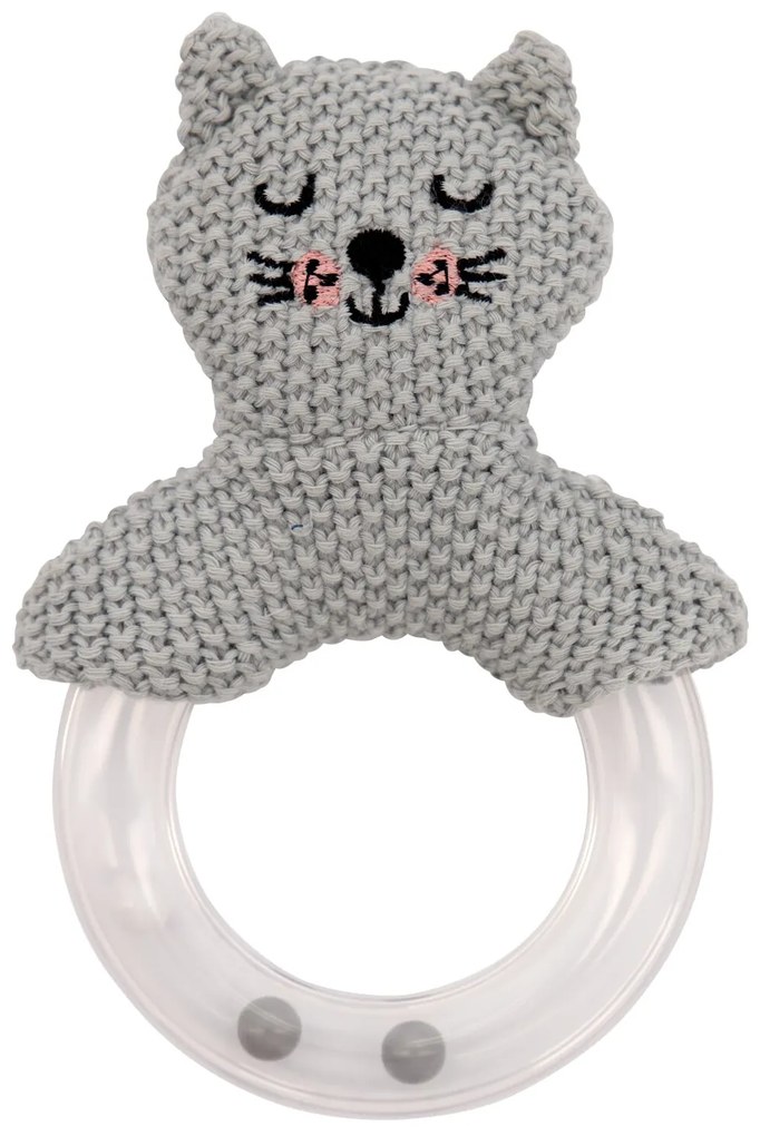 HEMA Baby Knuffel Rammelaar Kat