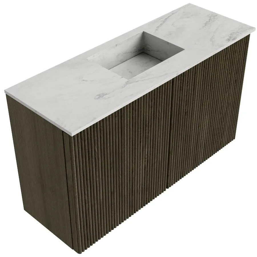 Mondiaz Joya DLux 70cm toiletmeubel shadow met wastafel faye midden 1 kraangat opalo