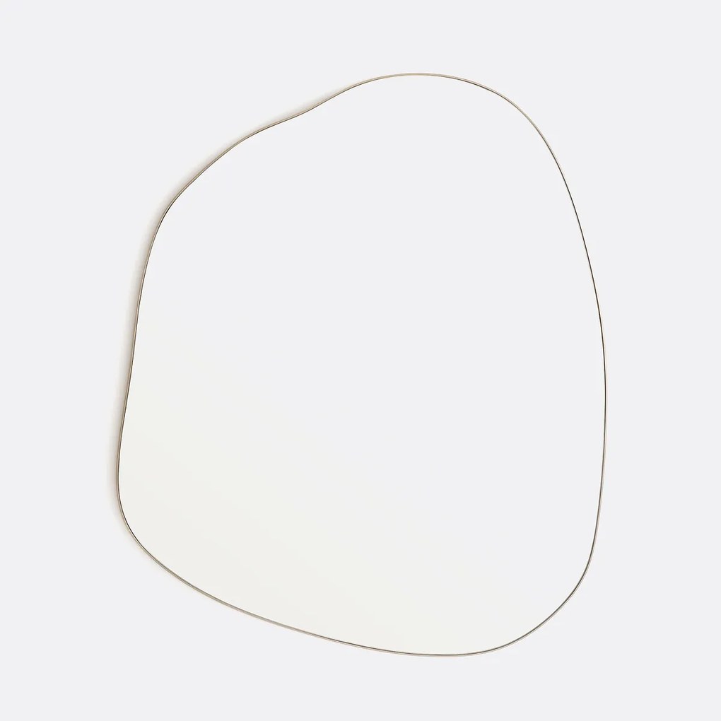 Organische vorm spiegel, lengte 88,9 cm, hoogte 74,6 cm, ORNICA