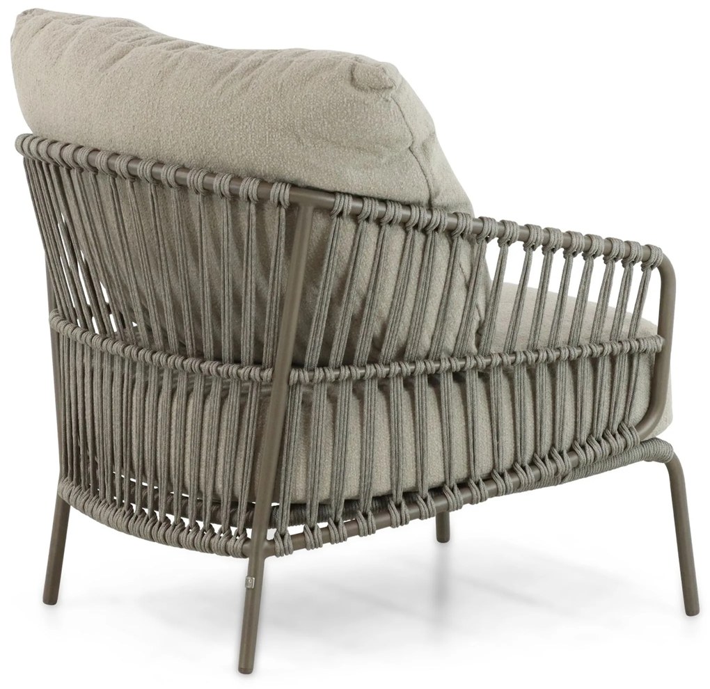 Stoel en Bank Loungeset 5 personen Aluminium/rope Taupe  4 Seasons Outdoor Capalbio/Riah