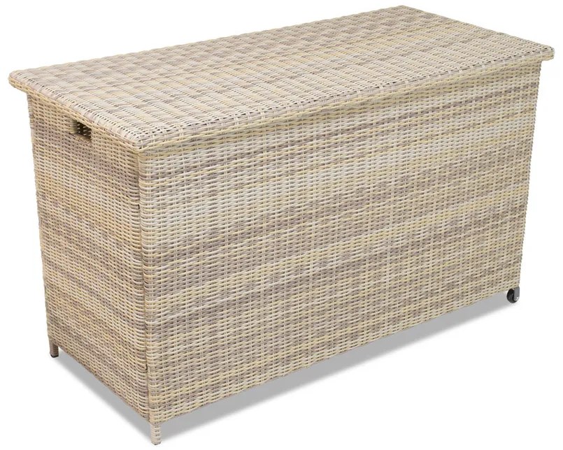 Kunststof rotan tuinbox voor kussens Toledo 945l beige Garden Point