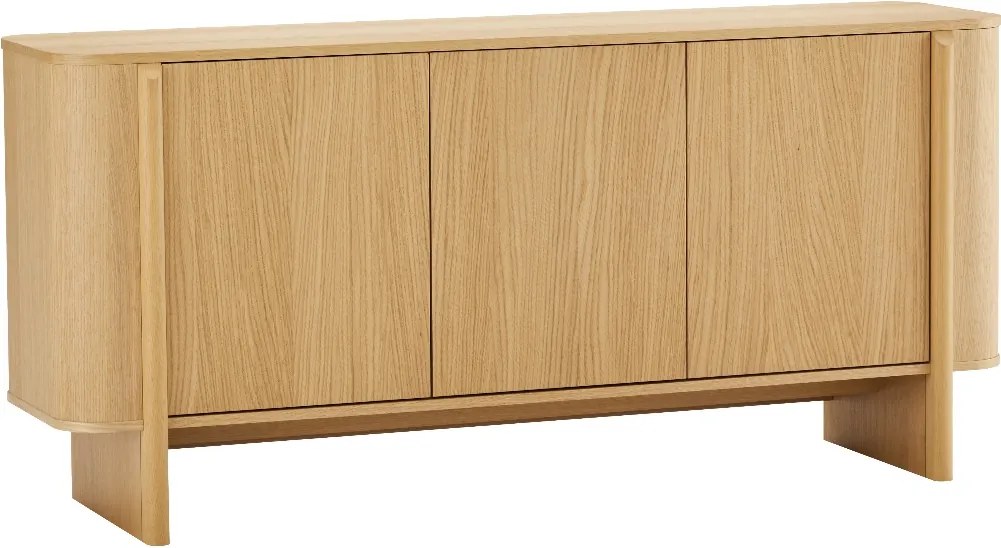 Eiken Dressoir Scandinavisch - 160x42x75cm.