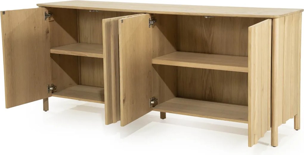 Modern Dressoir Eikenhout Naturel - 183x47x80cm.