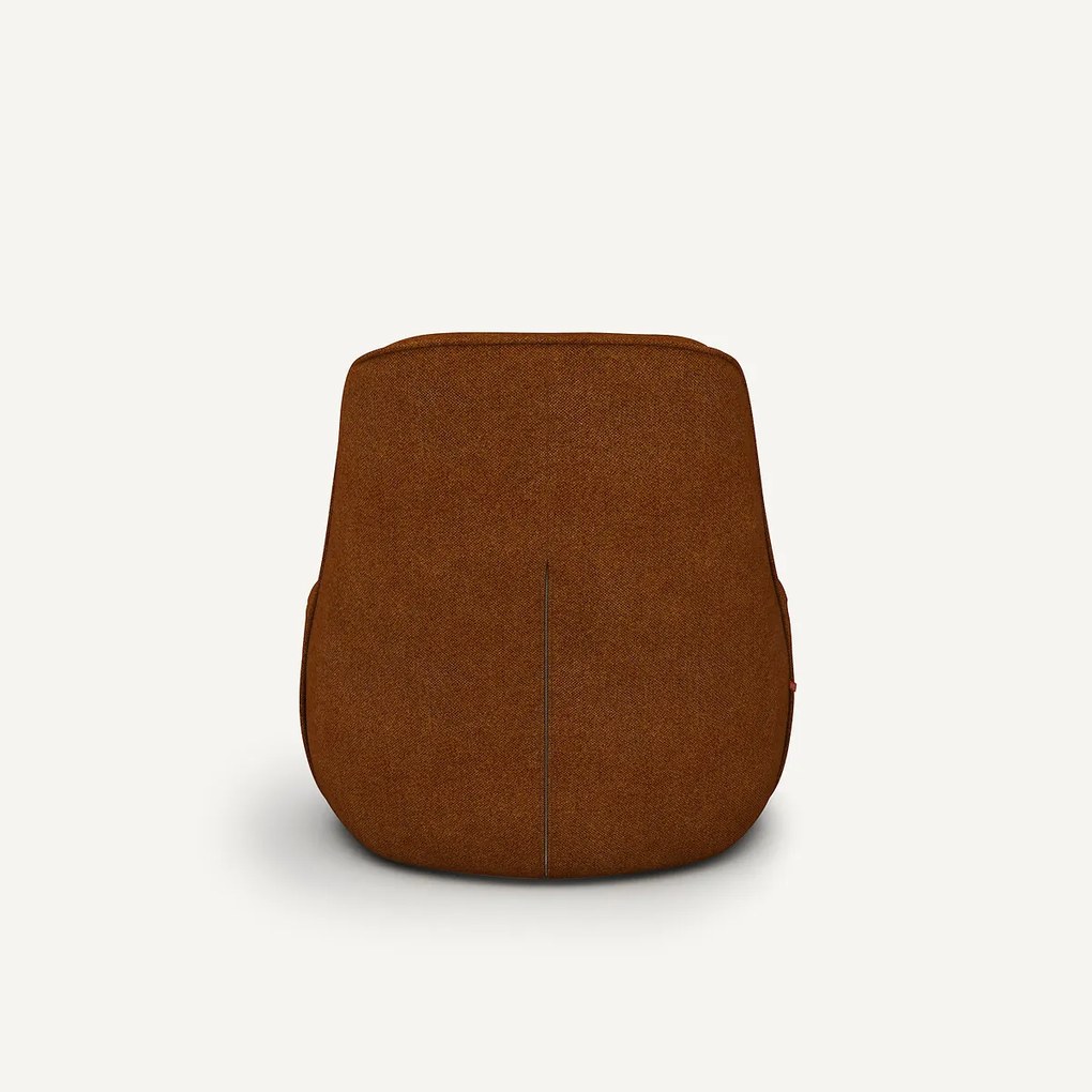 Draaifauteuil in gevlochten chiné, Rosebury