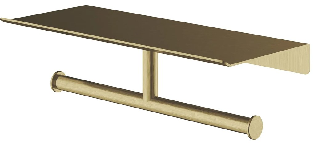 Hotbath &More dubbele rolhouder voor planchet messing geborsteld PVD