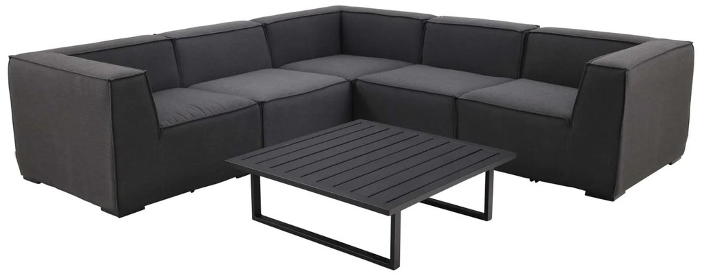 Liberty/Cuba Sunbrella loungeset - Sooty - 6-delig