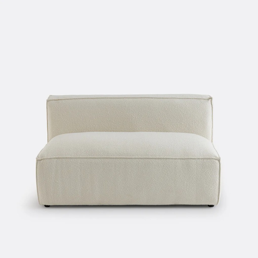 Element voor modulaire bank, 2-zit, in bouclé stof, Seven