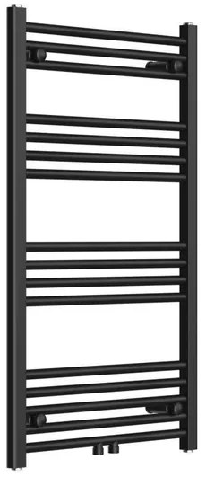 Rosani Classic radiator 60x100cm recht middenaansluiting 424 watt mat zwart AF-CN60100B