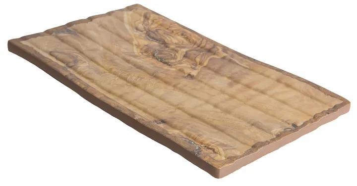 Schaal - houtkleur - 27x15,5 cm
