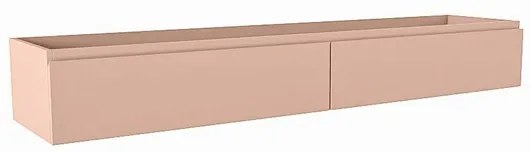 Mondiaz FOGE wastafelonderkast - 180x41x25cm - 2 lades - uitsparing rechts - softclose - Rosee M44267Rosee