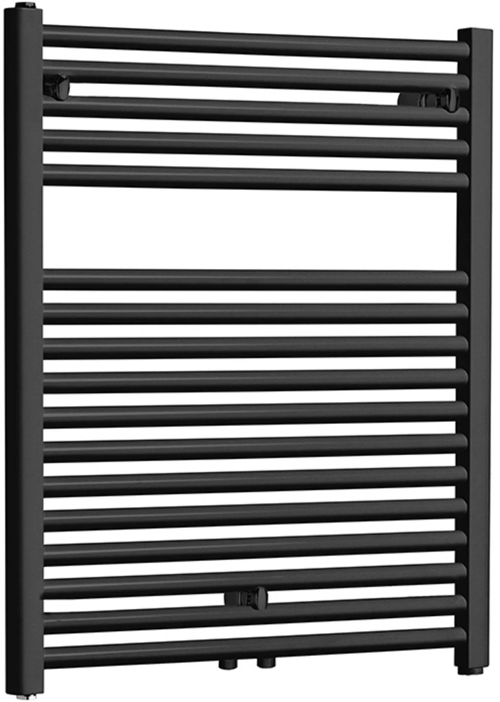 Saqu Calm handdoekradiator 463W 60x76,6cm mat zwart