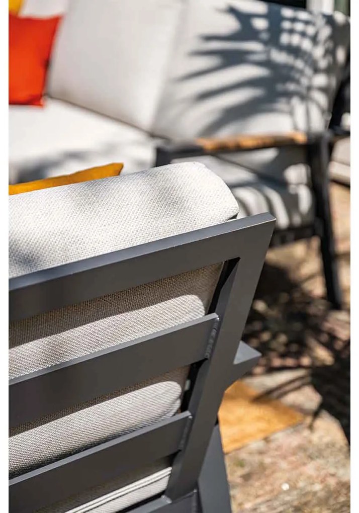 Garden Impressions Lissabon lounge dining set 4-delig stoel-bank - valley sand