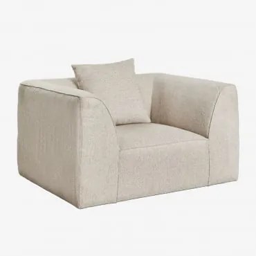 Set Van 2 Gestoffeerde Fauteuils Cardea Bouclé Crèmebeige - Sklum