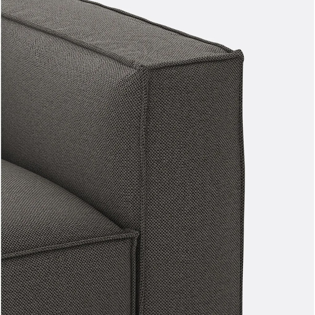 Modulaire bank, 3-zit, getextureerde stof, Seven