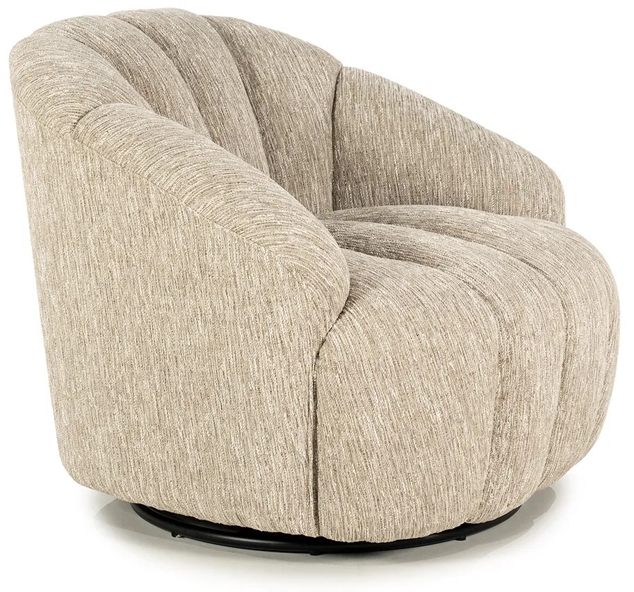 Schelpvormig Fauteuil Taupe