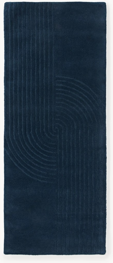 Handgetuft wollen loper Mason