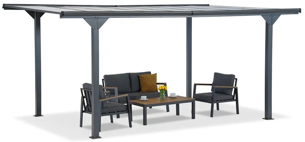 Metalen carport Lombardije 3x5 Tuinpunt