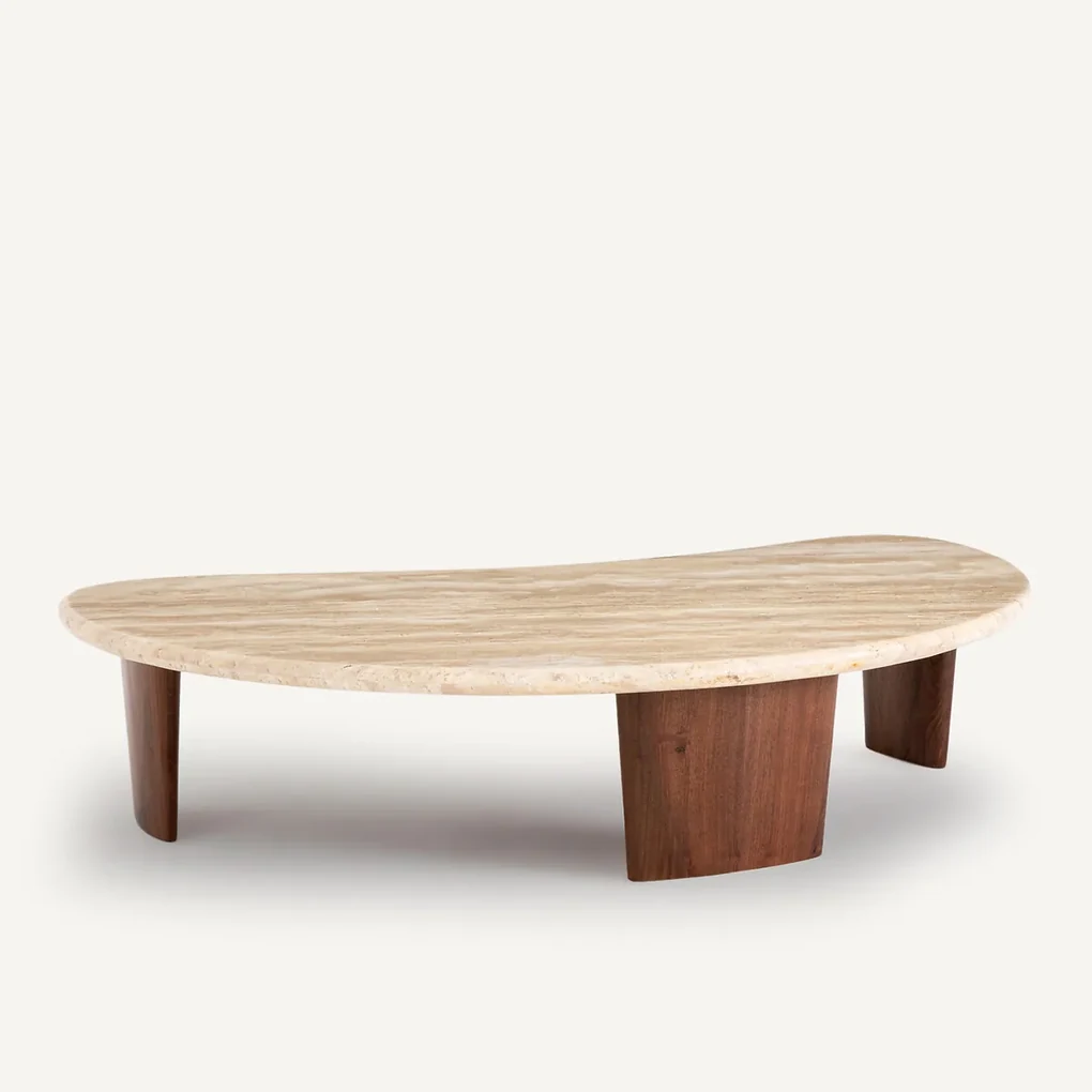 Salontafel in travertijn, Guimel