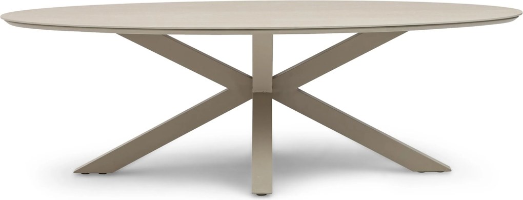 Tuinset 6 personen 240 cm Aluminium Taupe Lifestyle Garden Furniture Essence/Lunea
