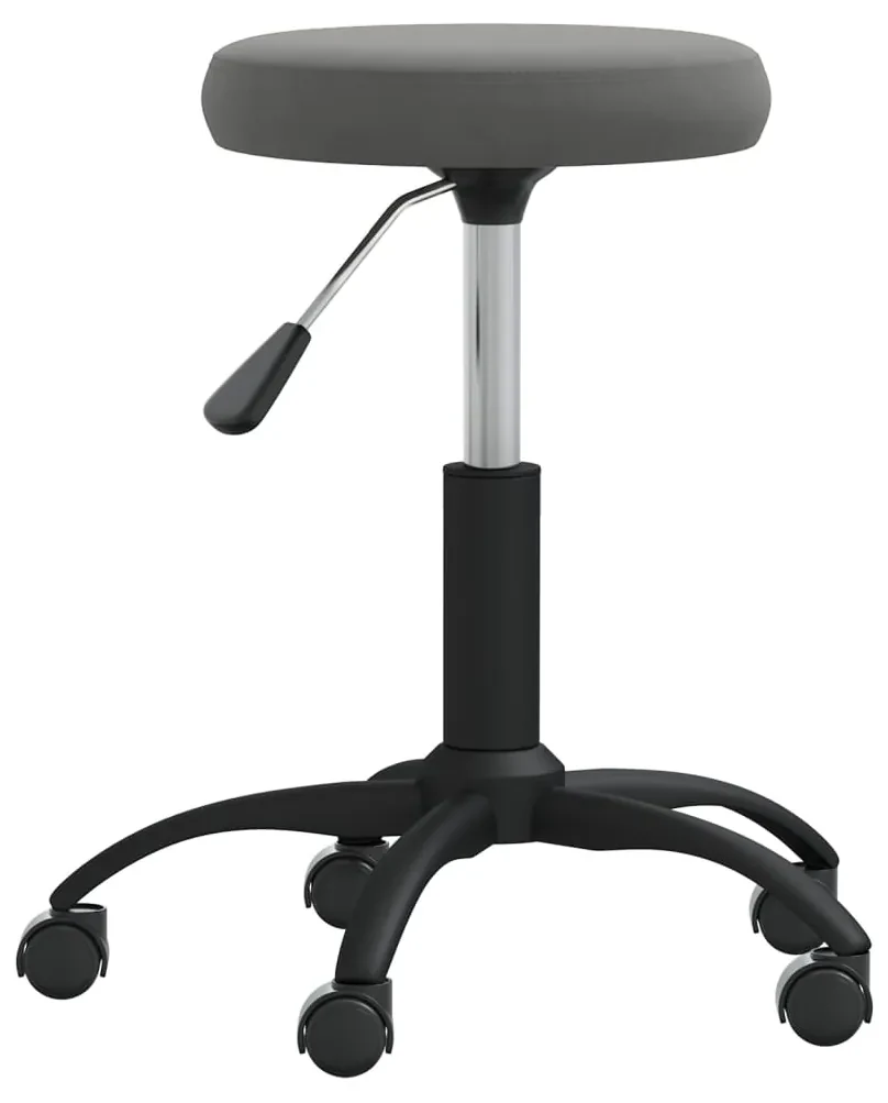 vidaXL Eetkamerstoelen 6 st fluweel donkergrijs