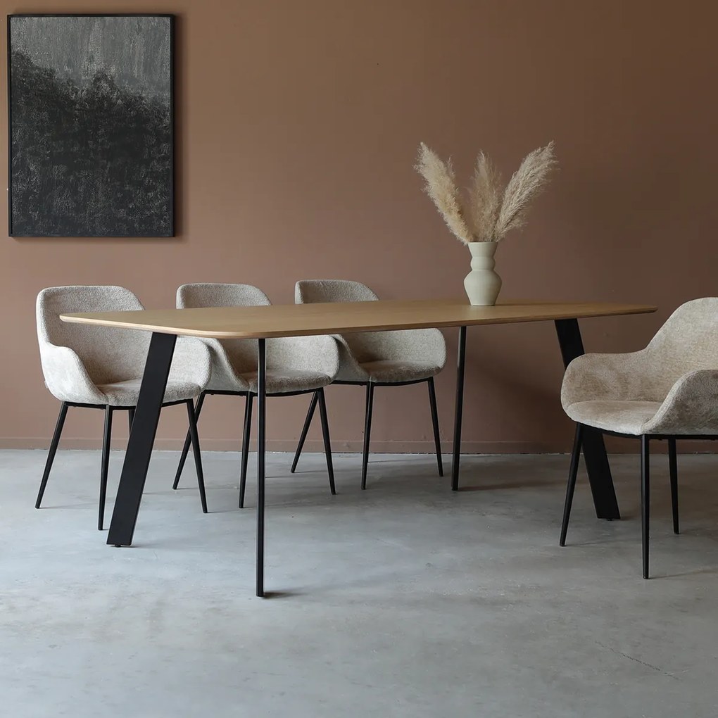 Eettafel Deens Ovaal Eiken