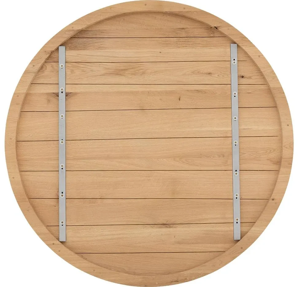 Goossens Eettafel Blade, Strak blad rond 140 x 140 cm 6 cm dik