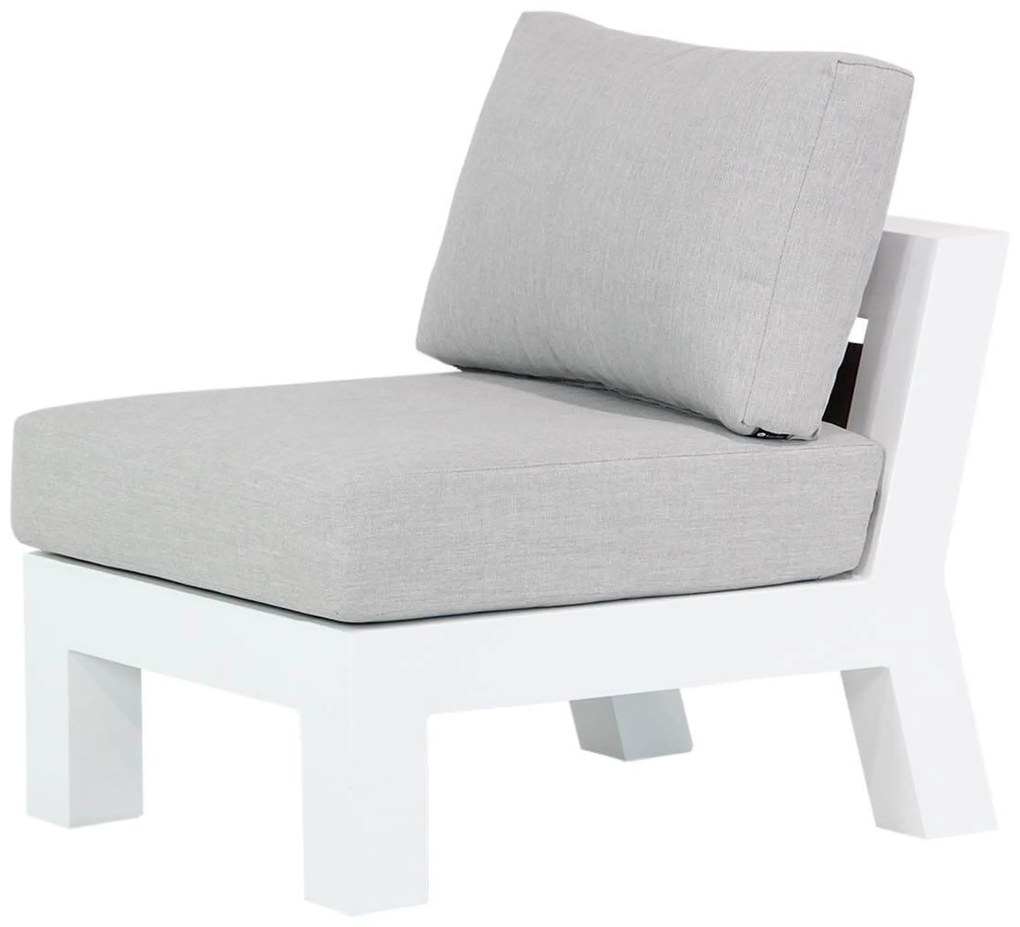 Hoek loungeset 6 personen Aluminium Wit  Santika Furniture Santika Yovita