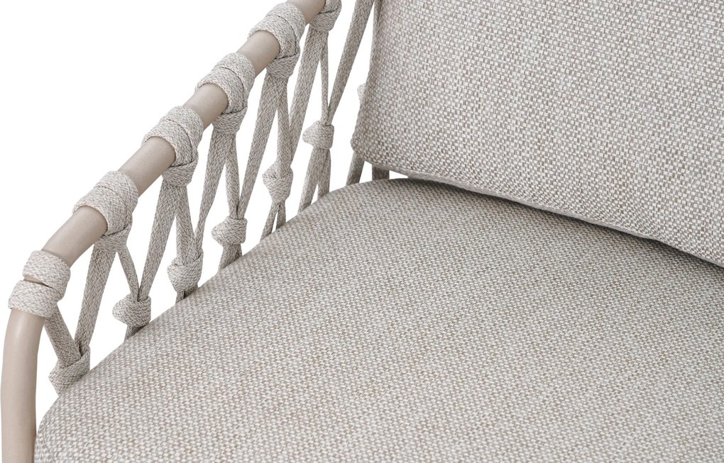 Tuinset 6 personen 220 cm Rope Taupe Lifestyle Garden Furniture Ventana/Provence