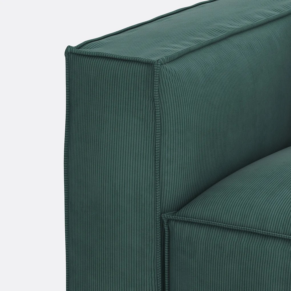Modulaire bank, 2-zit, ribfluweel, Seven