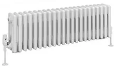 Eastbrook Rivassa 4 koloms radiator 100x30cm staal 1197W wit glans